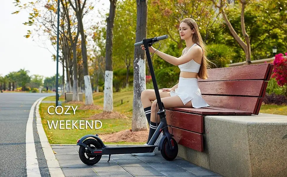 G5.0 Electric Scooter 36V 10.5AH High Capacity Battery 21Miles Long Range 19Mph 350 Motor 8.5Inch Tyres Foldable Escooter