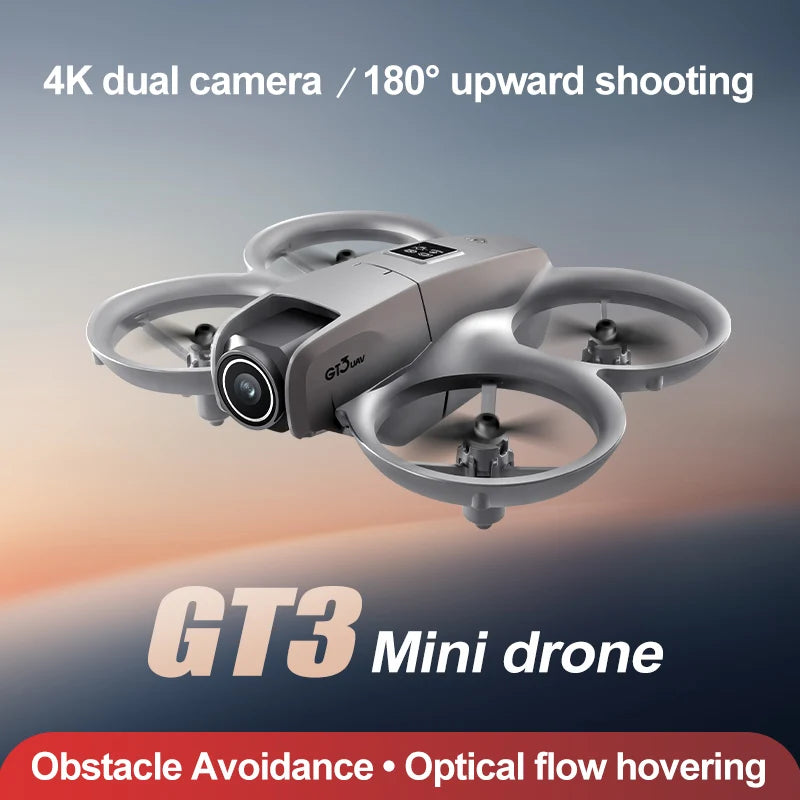 NEW Drones GT3 GPS 8K Professional HD 180° Dual Cameras 5G WIFI Brushless Motors Obstacle Avoidance FPV Foldable Quadcopter Toys