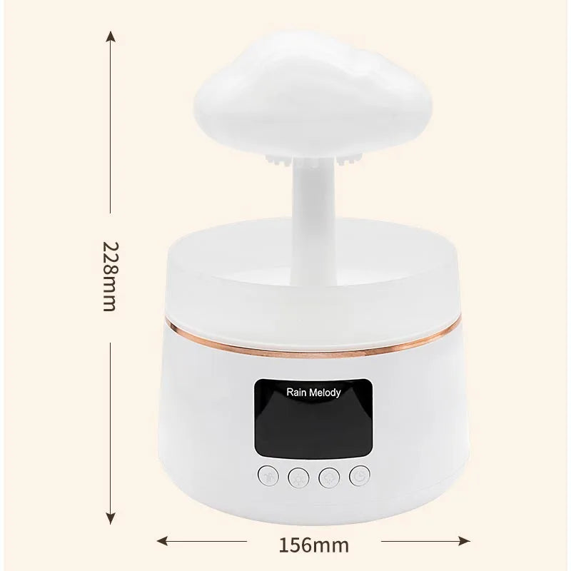 Rain Fragrance Machine Essential Oil Diffuser Colorful Atmosphere Light Home Silent Cloud Raindrop Fragrance Diffuser